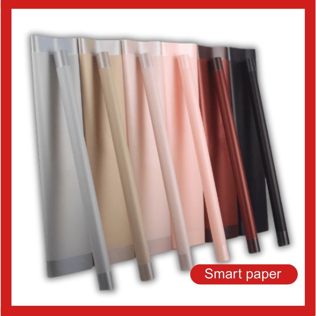 

Isi Isi 20 LEMBAR Kertas Buket Bunga Waterproof Big Line Color Cellophane Flower Wrapping KB104