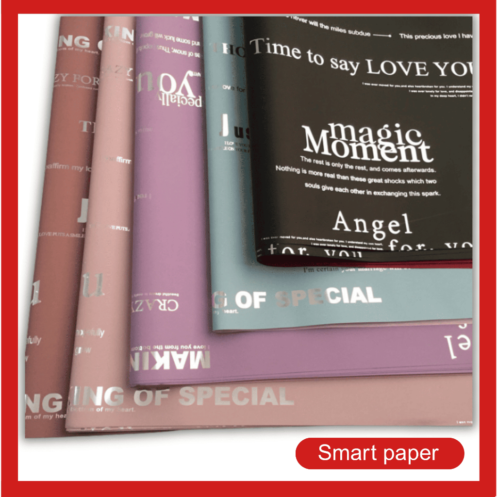 

Isi 20 LEMBAR Kertas Bunga Buket Dua Warna Cellophane Flower Wrapping BiColor Waterproof KB107