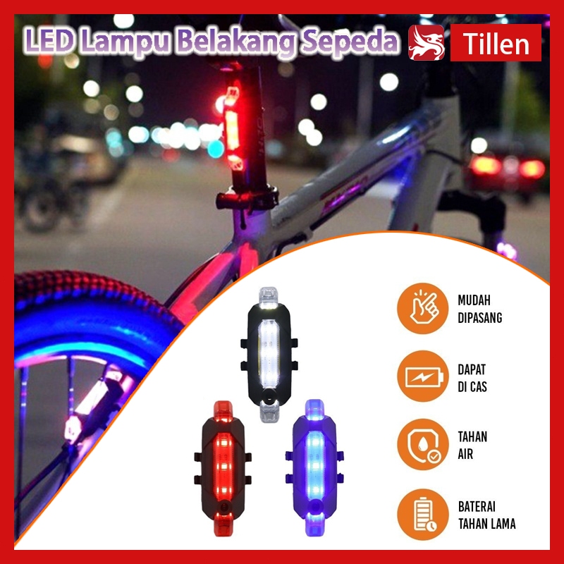 LED Lampu Belakang Sepeda / Lampu Sepeda Depan Belakang / Aksesoris Sepeda Lampu Belakang