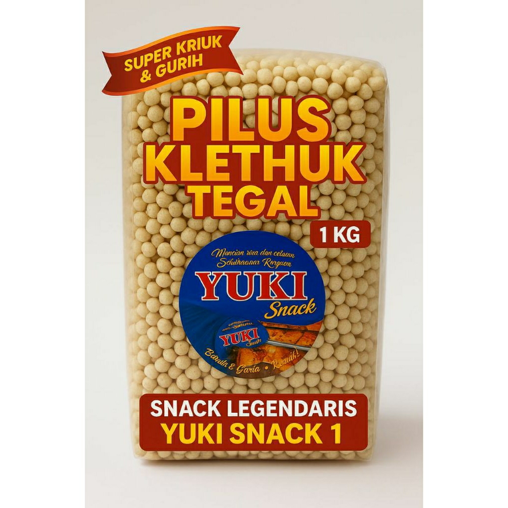 

Pilus Klethuk Tegal 1Kg – Super Kriuk & Gurih – Snack Legendaris Yuki Snack 1