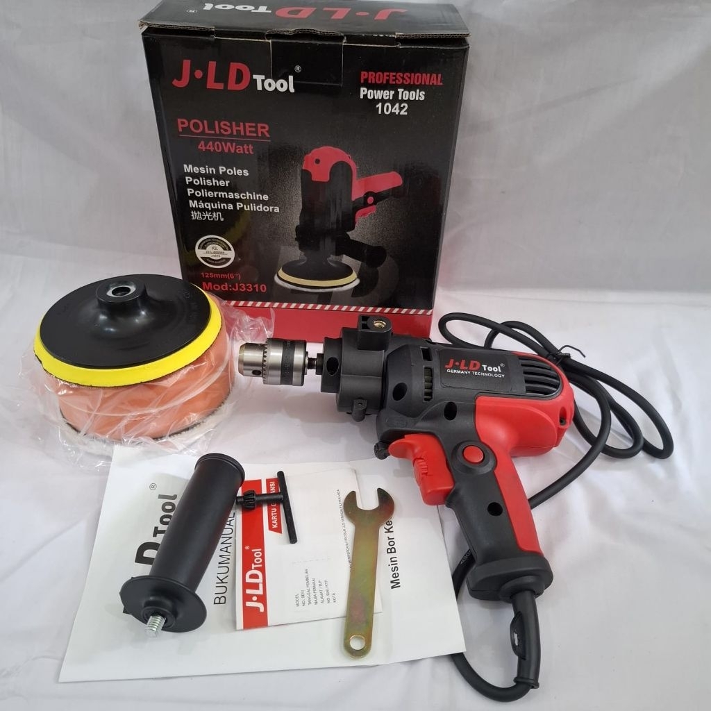 JLD MESIN POLES J3310 UK 5" Mesin Polisher 330w Mesin Poles Body Mobil / Motor Lengkap Murah