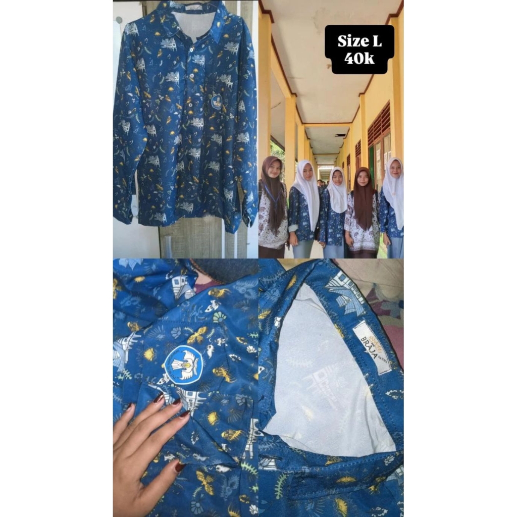 preloved batik sekolah