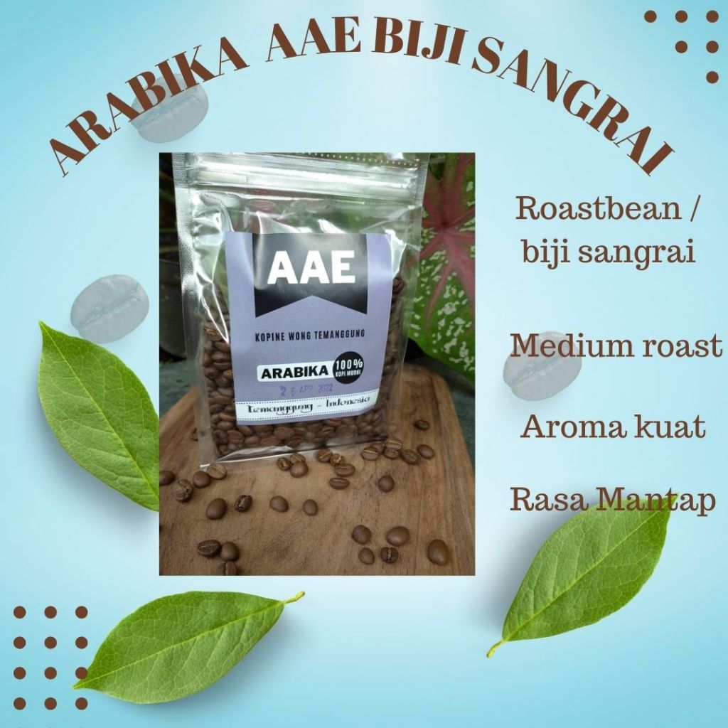 

Kopi Temanggung Arabika Biji Sangrai Kemasan 500 gram
