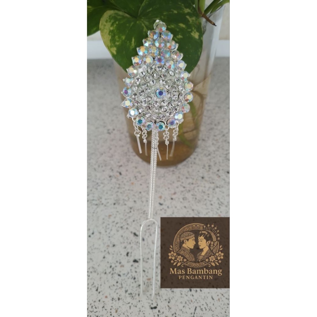 Mentul Salak Perak dan Emas – Aksesoris Sanggul Pengantin Adat Jawa | Hiasan KepalaTradisional | Men