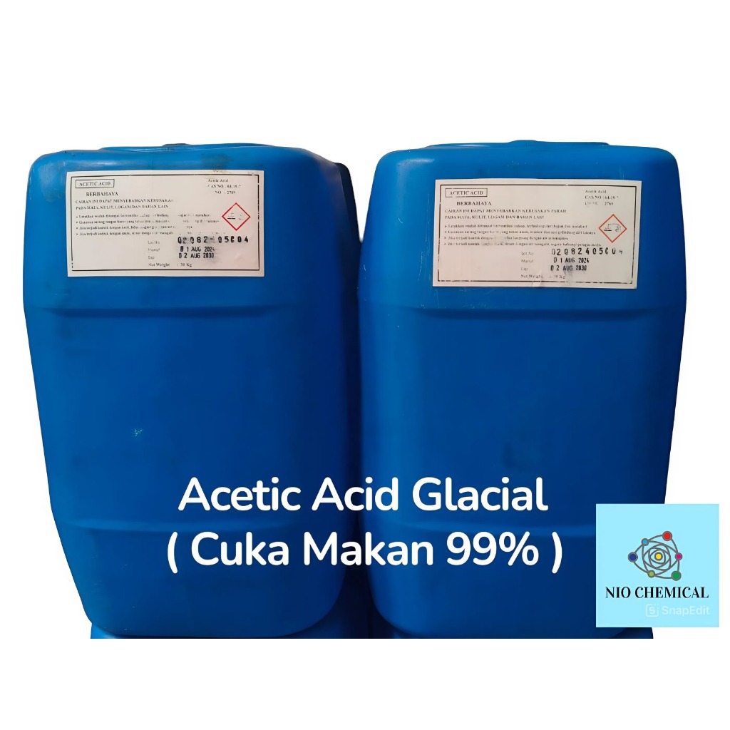 

Asam Cuka / Cuka Makan 99% 30 KG / Cuka Makan 99% 1 JERIGEN