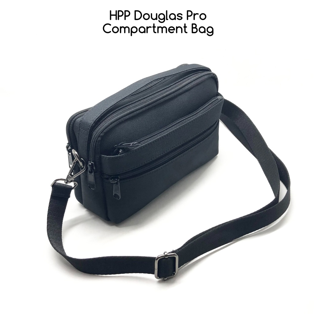 HUSH PUPPIES DOUGLAS PRO PREMIUM TAS HAND BAG PRIA TRAVEL ORGANIZER SELEMPANG MULTIFUNGSI TAHAN AIR