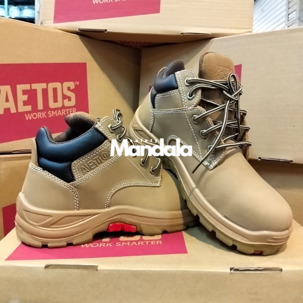 Sepatu Safety Aetos Mercury Wheat Original / Safety Shoes Aetos Mercury Wheat 813011 Berkualitas