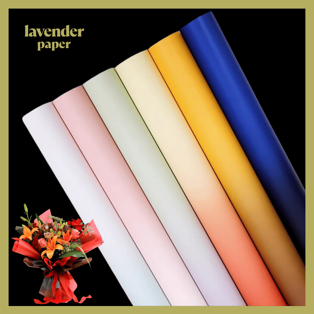 

Flower Wrapping Paper Florist Gradient Color Cellophane Kertas buket cellophane gradient KB029