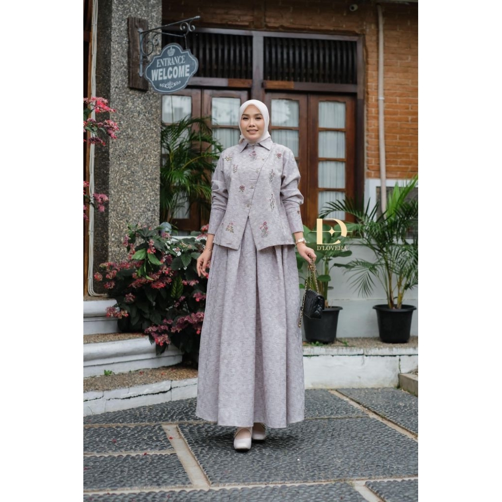Kinara Series 2 by D'lovera Original - Dress dengan Bahan Cotton jacquard fabric