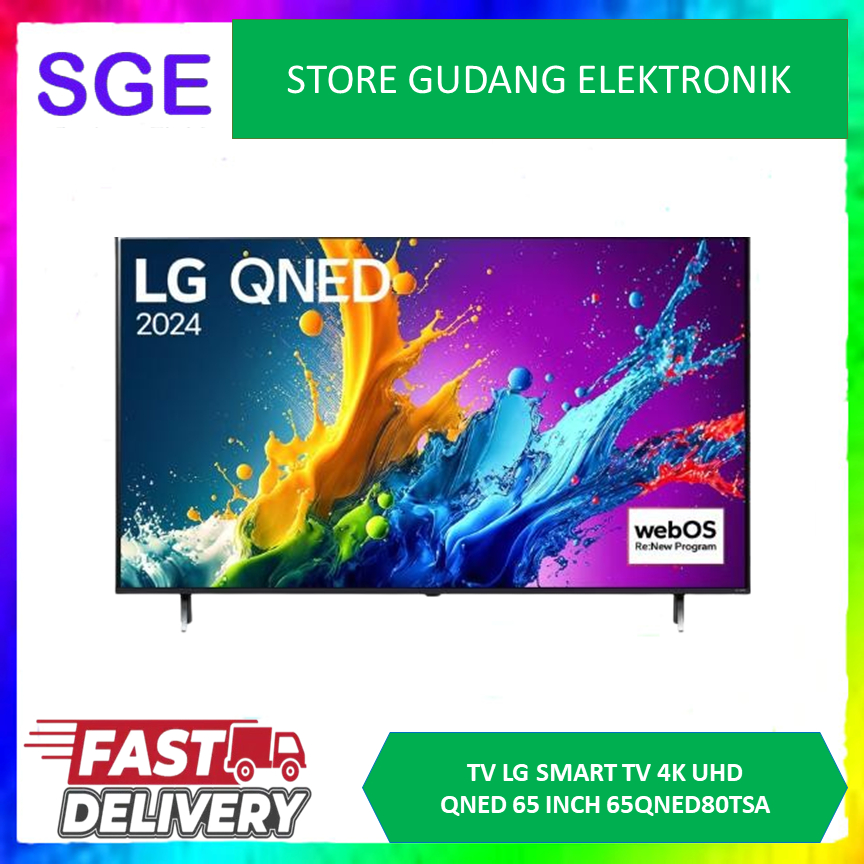 TV LG 65QNED80TSA QNED 65 INCH SMART TV UHD 4K DIMMING PRO 65QNED80 // 65QNED80SQA