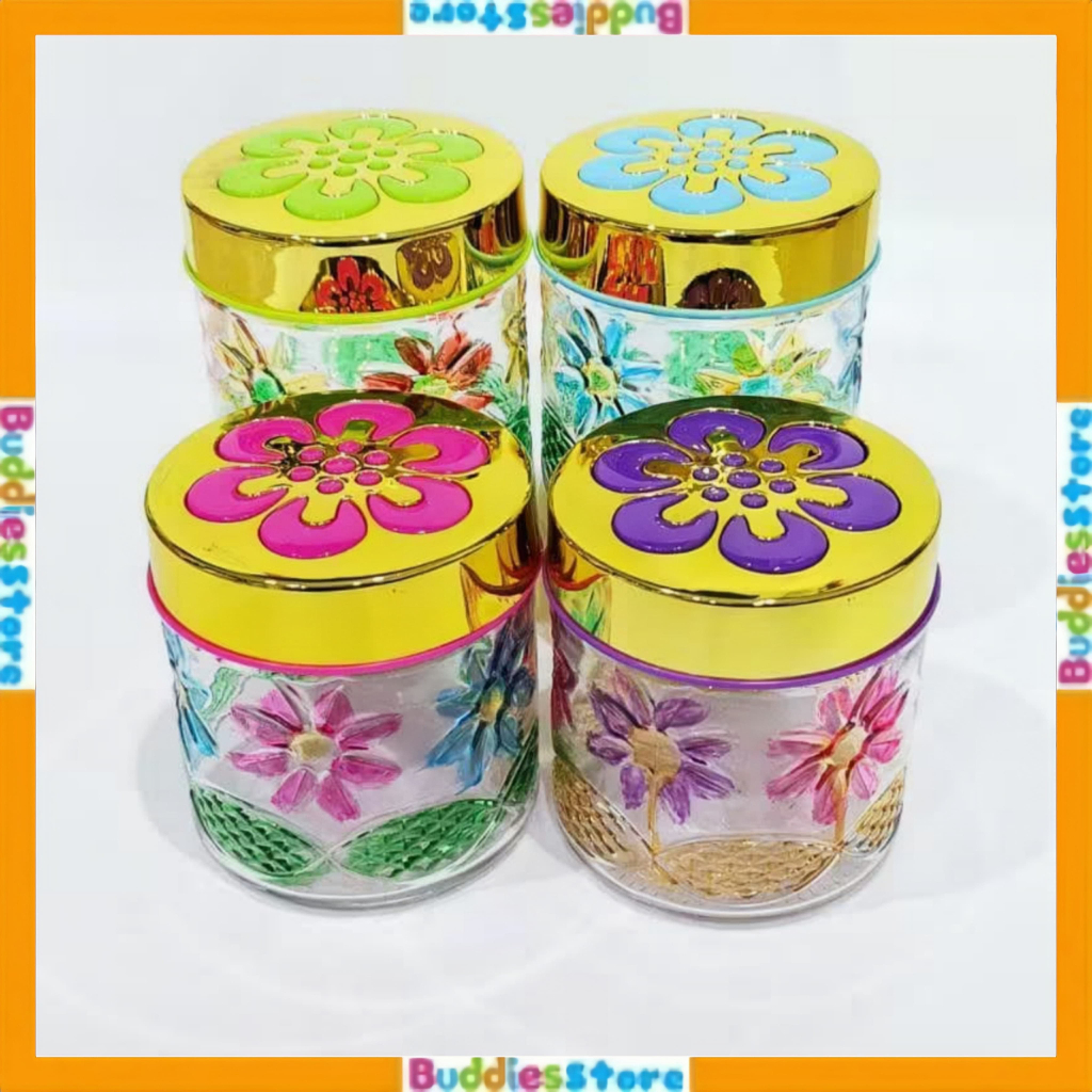 TOPLES CANIESTER MOTIF / TOPLES KACA TUTUP