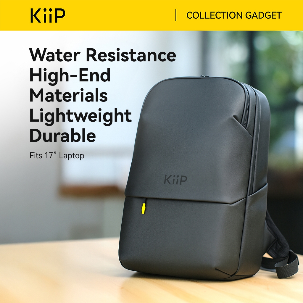 KiiP B7 Tas Laptop Ransel Pria Wanita Anti Air Waterproof Premium Backpack Fits 17 inch