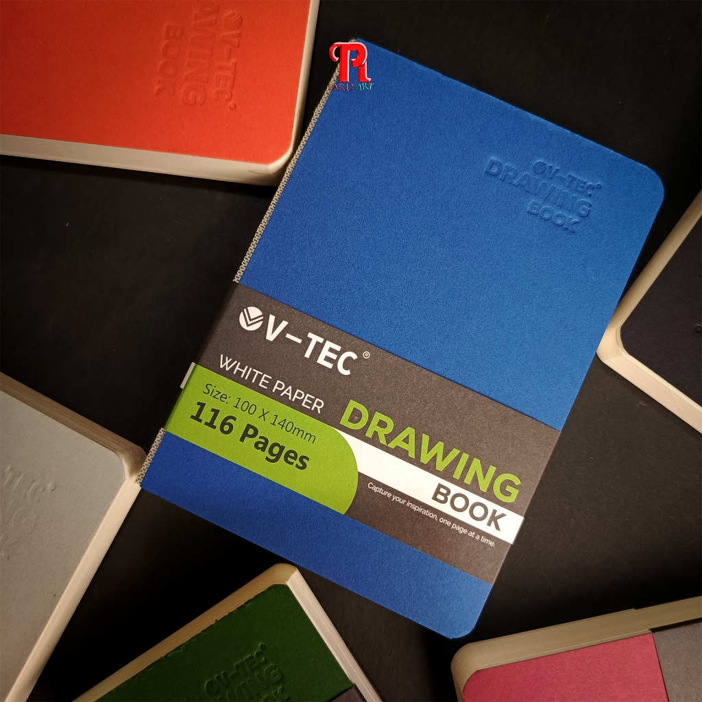 

Drawing Book 100x140mm / Buku Gambar 200gsm / V-Tec Drawing Book White Paper