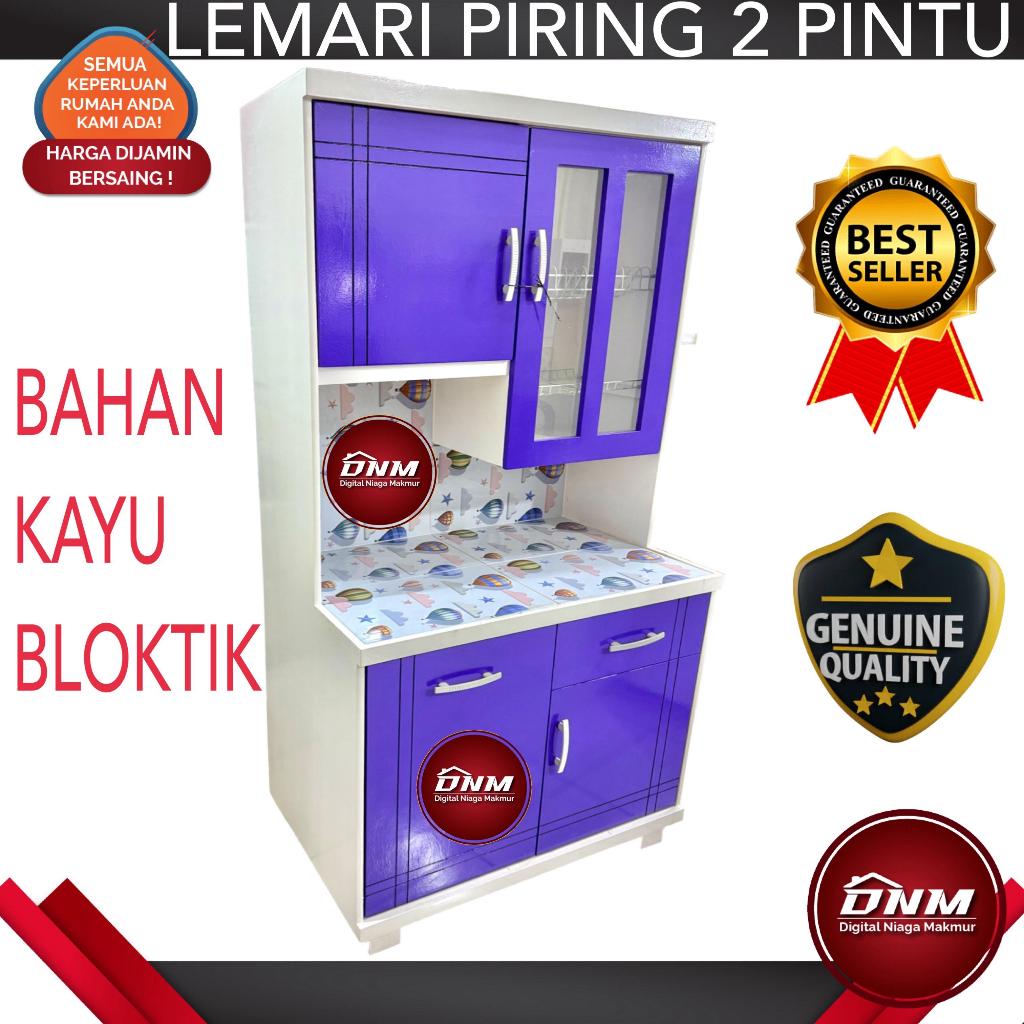 LEMARI DAPUR / LEMARI PIRING KAYU 2 PINTU KURIR TOKO KHUSUS BOGOR