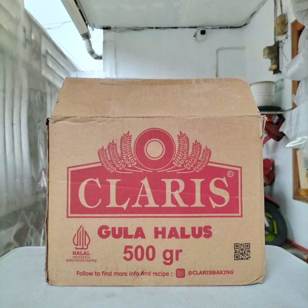 

Claris gula halus 500gr 1 karton isi 16pcs
