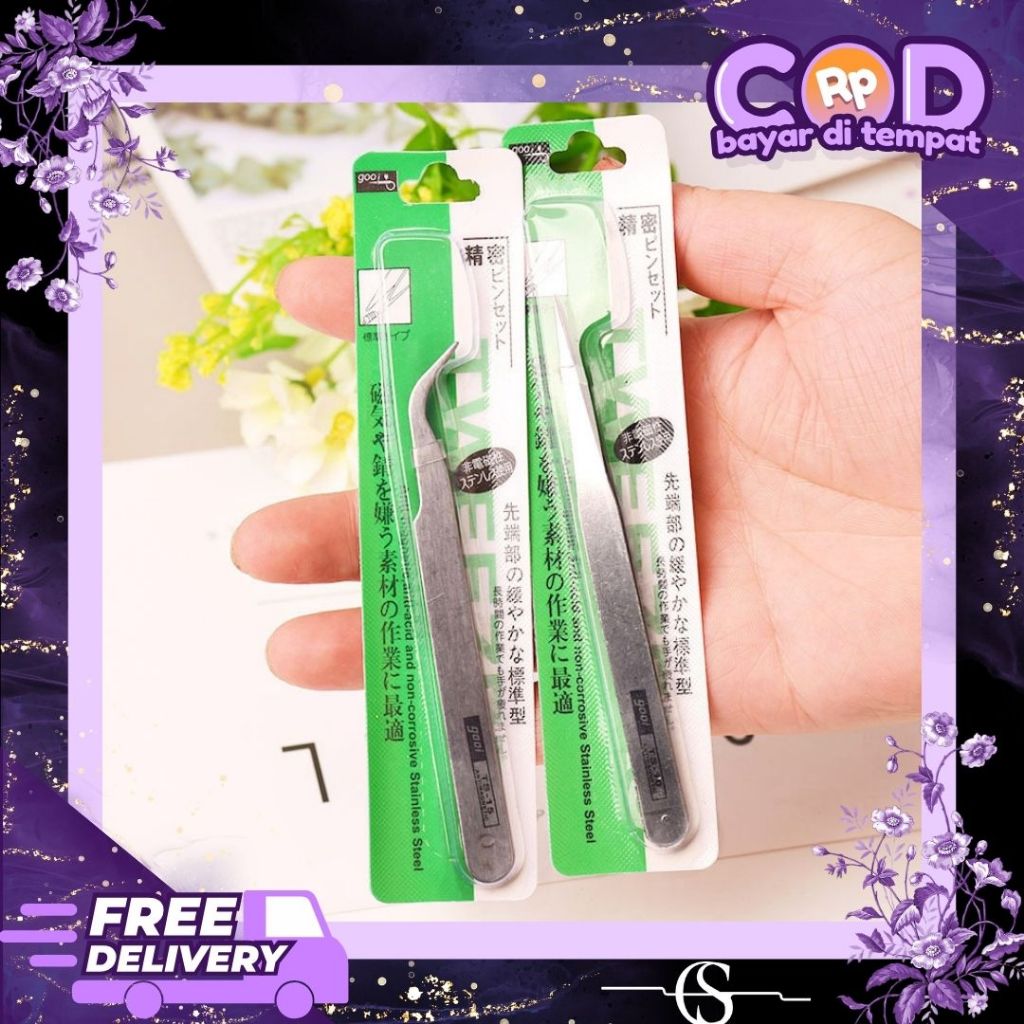 Pinset Stainless Steel / Pinset Bengkok Siku / Pinset Benang Stainless / Pinset