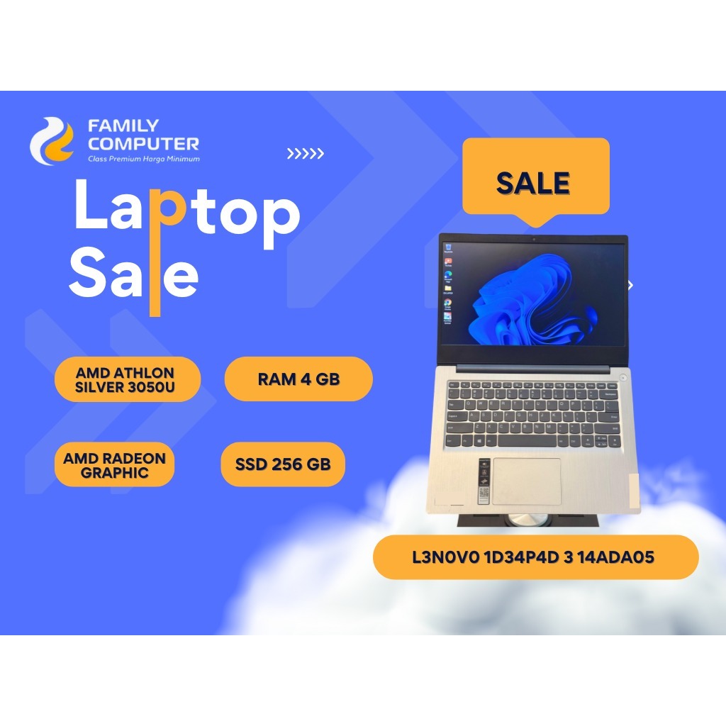 LENOVO IDEAPAD 3 14ADA05|AMD ATHLON SILVER 3050U|256/4GB
