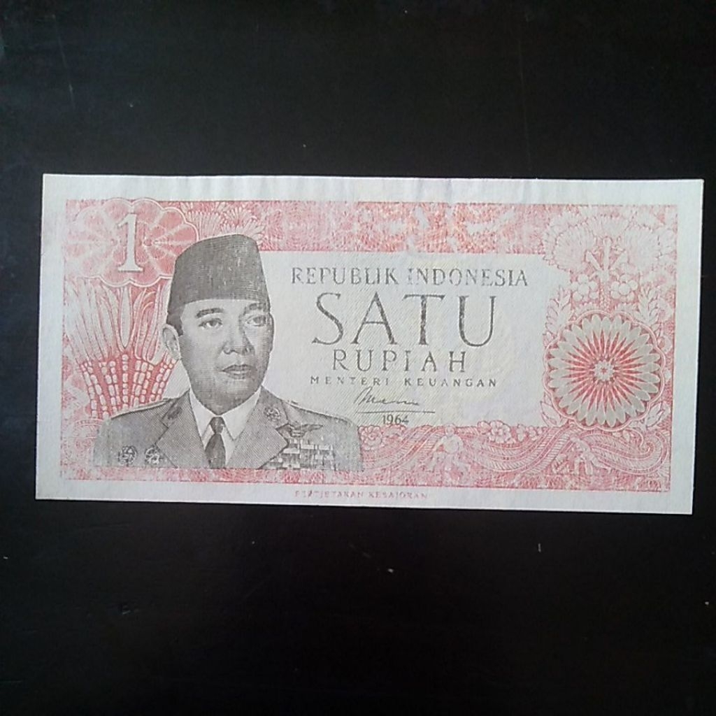 UANGKUNO 1 RUPIAH SUKARNO THN 1964