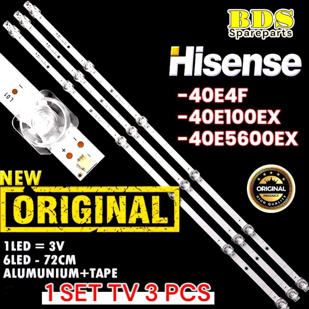 BACKLIGHT TV LED HISENSE 40 INC 40E5600EX 40E5100EX 40E4F LAMPU BACKLIGHT TV HISENSE 40E5600EX 40E10