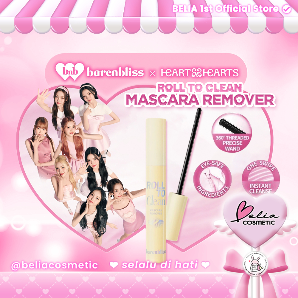 ❤ BELIA ❤ BARENBLISS Roll to Clean Mascara Remover | Effortless Clean Lash | Pembersih Maskara