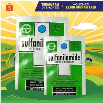 SULFANILAMIDE - Obat Luka Basah Kucing Obat Koreng Kucing Obat Abses Kucing Obat Borok Kucing Penger
