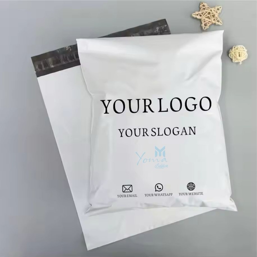 Plastik Sablon Polymailer 28x42, 25x35, 32x45 Costum desing FREE ESIGN