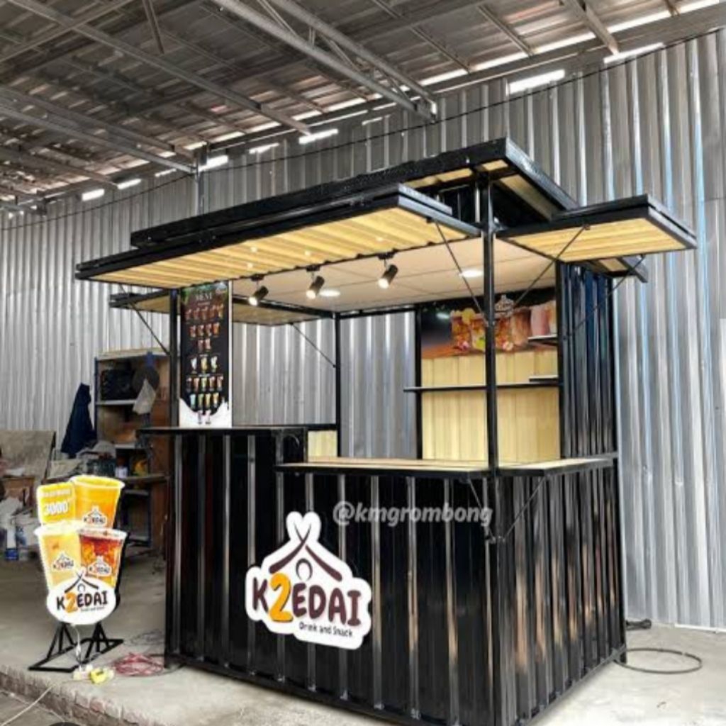 booth kontainer ukuran 2x2x2