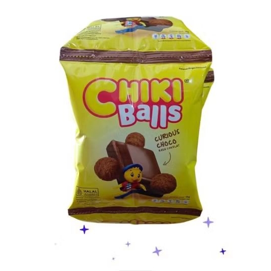 

Snack chiki balls curious choco rasa cokelat 1 renteng isi 10 bungkus @ 16gr