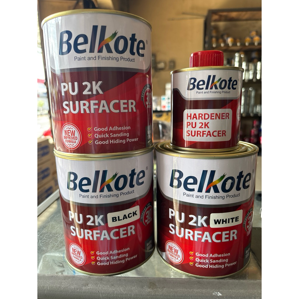 PU 2K Epoxy Grey Black White Surfacer Belkote 1kg