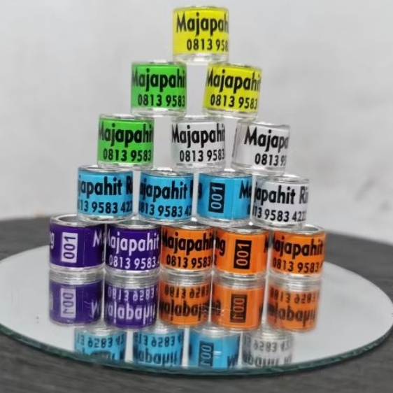 RING BURUNG MERPATI KRISTAL BISA CETAK NAMA