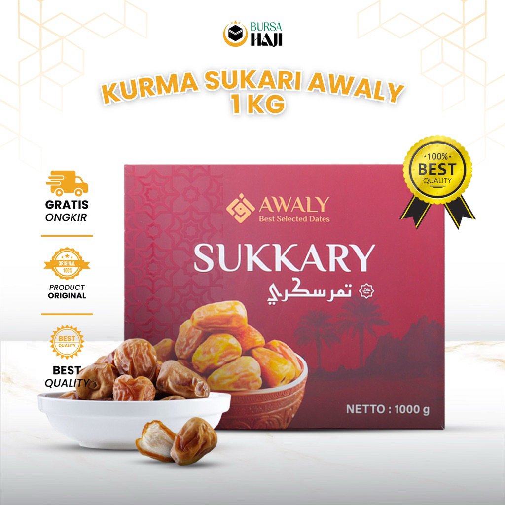 

KURMA SUKARI PREMIUM AWALY 1KG / KURMA SUKARI