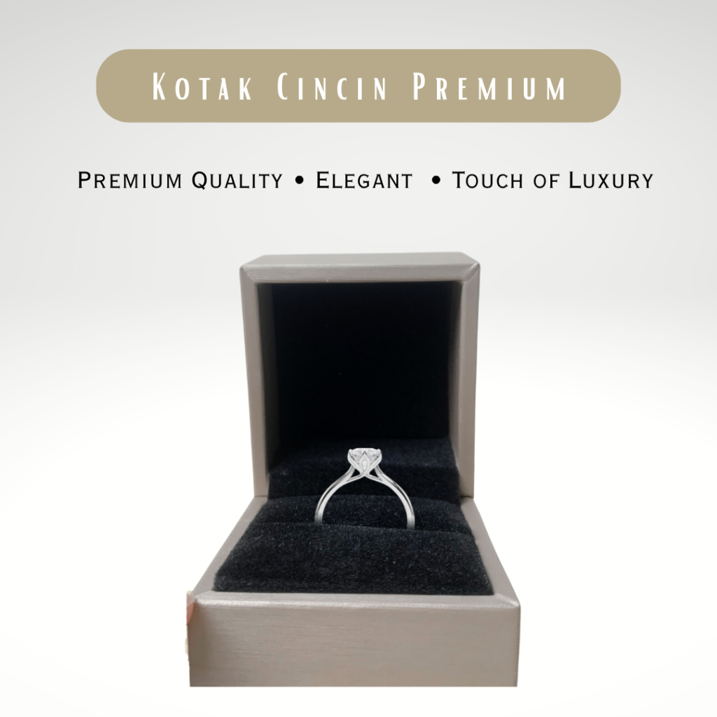 

[BISA COD] Kotak cincin premium 6 X 6.5 X 5 cm High quality material