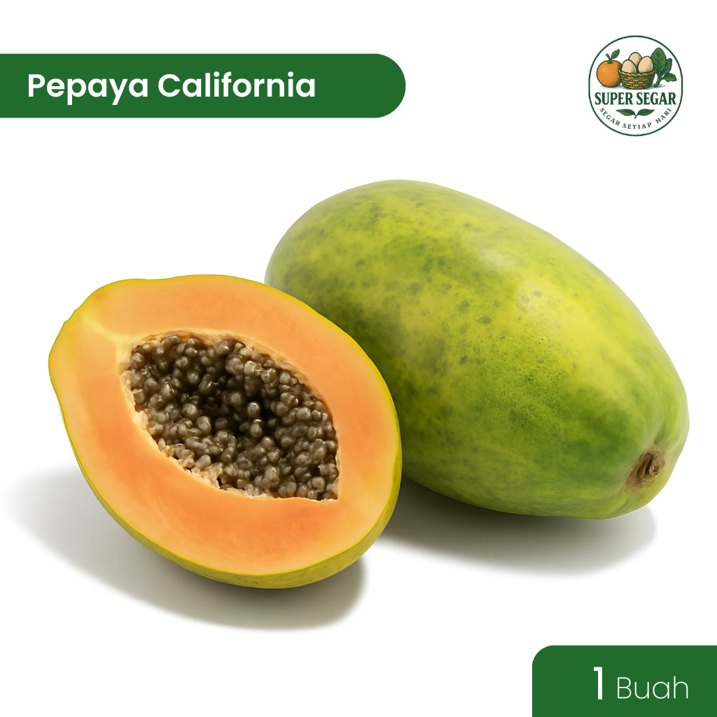 

Pepaya California 1pcs (800-1100gr) Super Segar