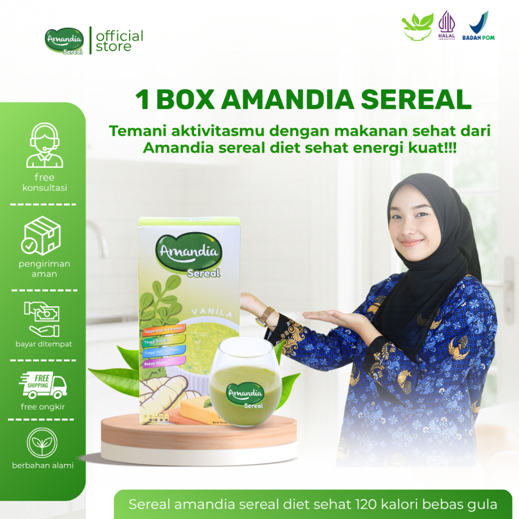 

Amandia Sereal Solusi Tepat Untuk Diet Sehatmu Sudah Halal & BPOM