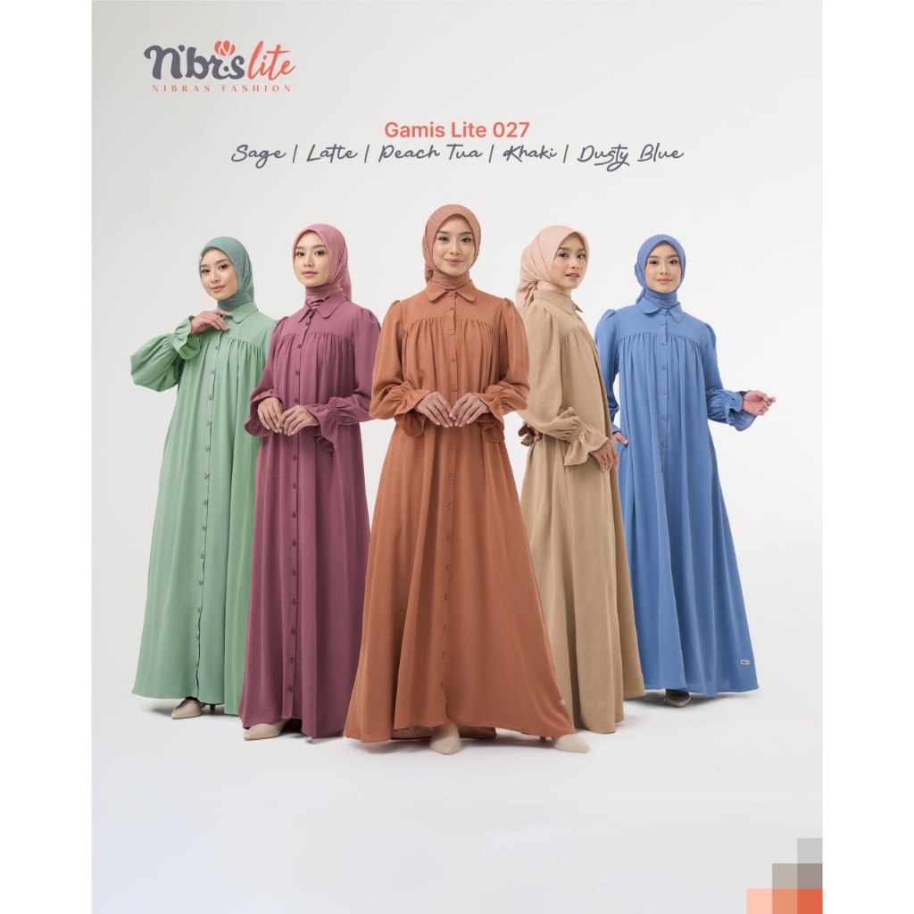 TERMURAH GAMIS LITE 027 COCOK UNTUK OUTFIT KULIAH KONDANGAN & LEBARAN TERBARU KEKINIAN