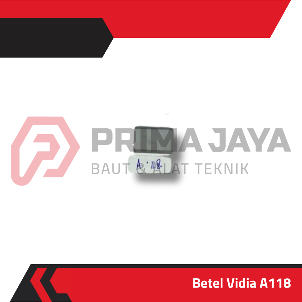BETEL WIDIA / MATA BUBUT WIDIA / BATU WIDIA / CEMENTED CARBIDE TIP MODEL KOTAK A118 (ECERAN)