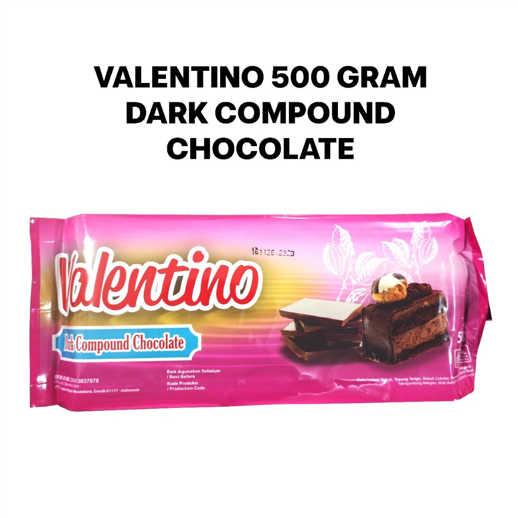 

COKLAT BATANG VALENTINO 500G / VALENTINO DARK COMPOUND 500GR