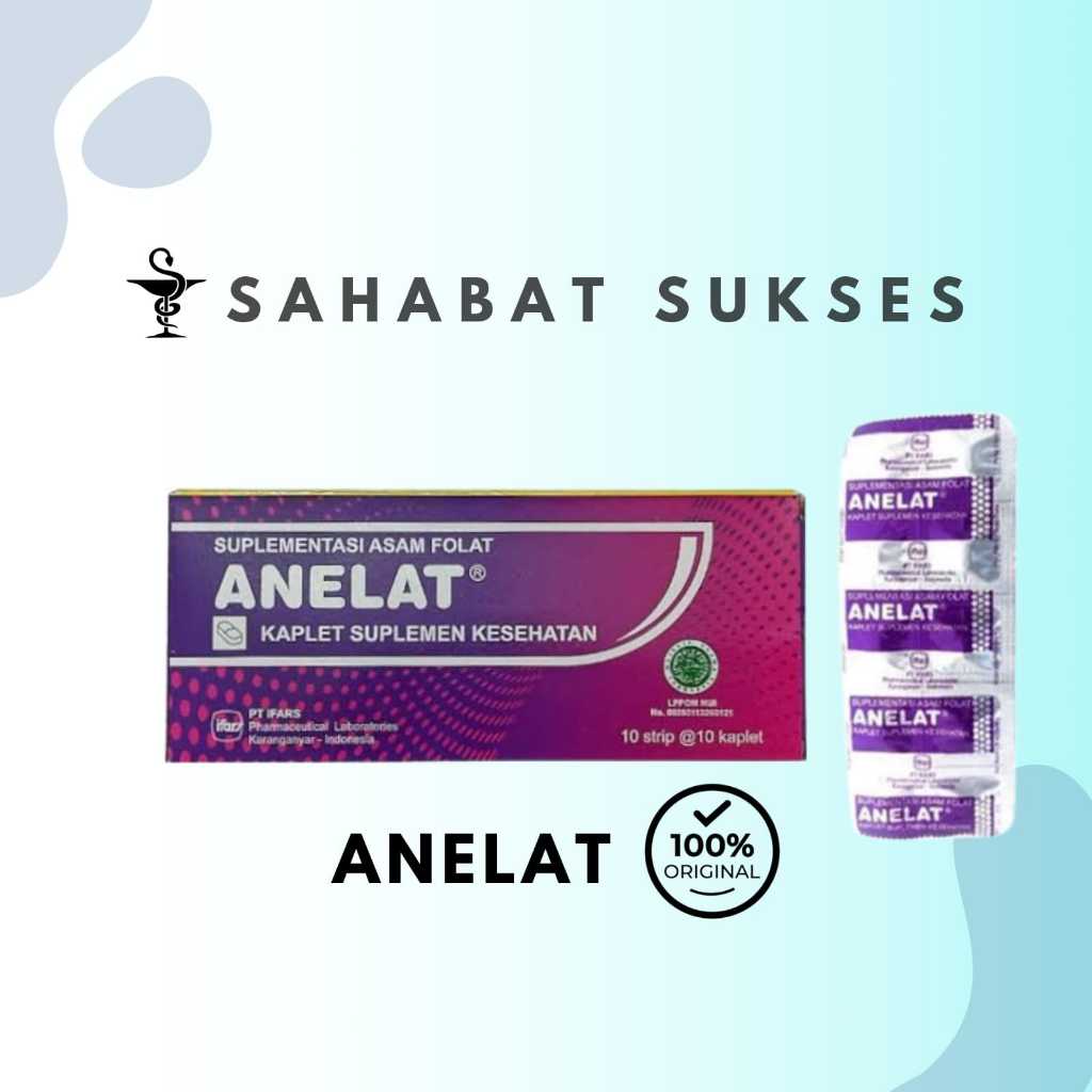 ANELAT (SUPLEMEN ASAM FOLAT) 100 KAPLET