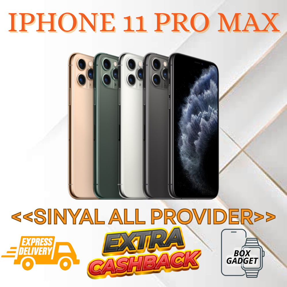 IPHONE 11 PRO MAX 64GB 256GB 512GB SECONDHAND LIKE NEW KONDISI FITUR NORMAL AMANAH TERPERCAYA