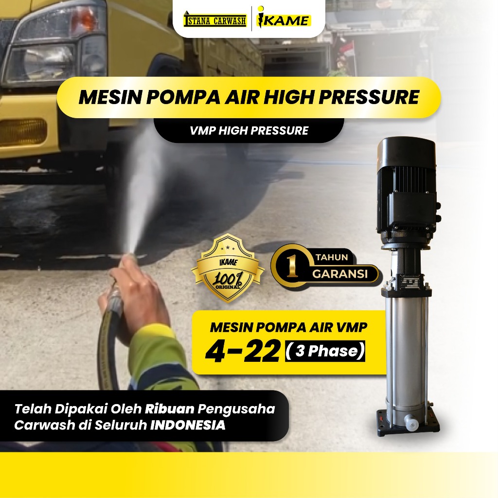 Mesin Steam Air High Pressure VMP "IKAME" 4-220, 3 Phase