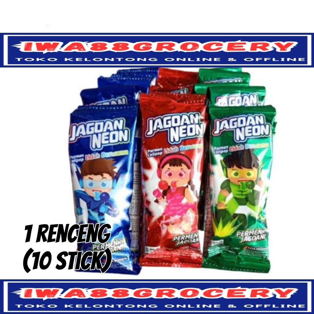

jagoan neon permen lollipop aneka rasa 1renceng