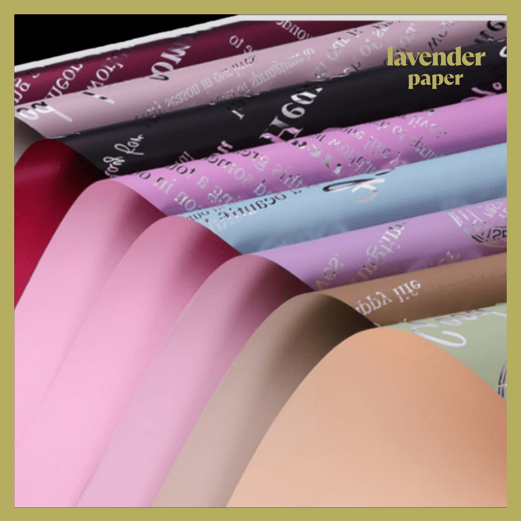 

Isi 20 LEMBAR Kertas Buket Bunga Dua Warna Cellophane Flower Wrapping BiColor Waterproof KB107