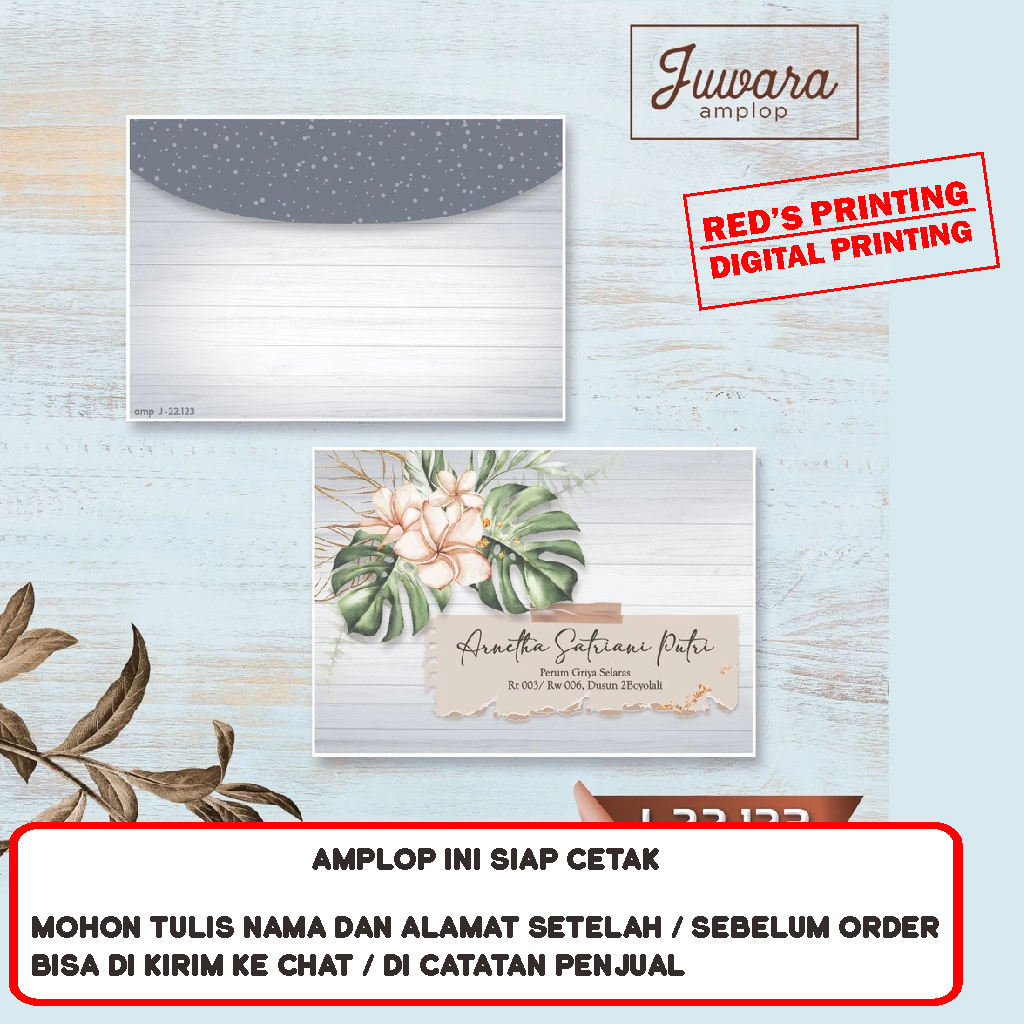 

Amplop Jawara J 123 Isi 50 pcs Sudah Cetak Nama dan Alamat