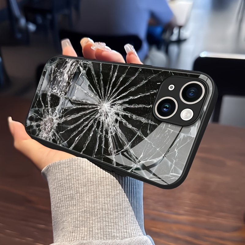 Casing kaca tempered iPhone 14 Pro Max, 13 Pro Max, 12 Pro Max, 11 Pro Max mewah kokoh -716128