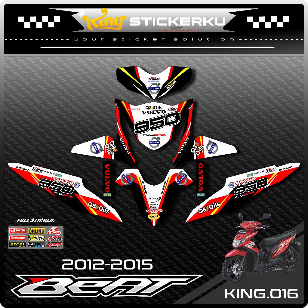 Decal Beat Fi 2013 2014 2015 Full Body Stiker Beat Fi 2013 2014 2015 Full Body Striping Beat Fi Full