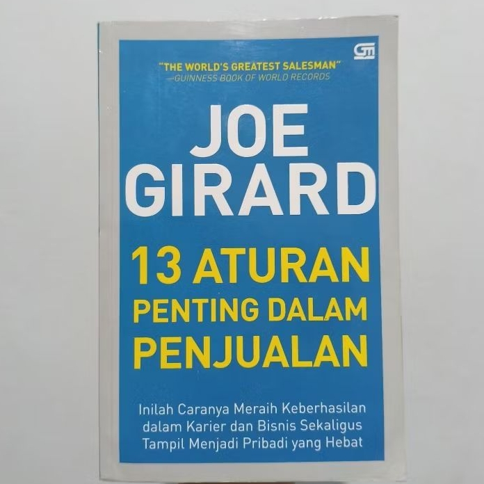 Buku Joe Girard 13 Aturan Penting dalam Penjualan