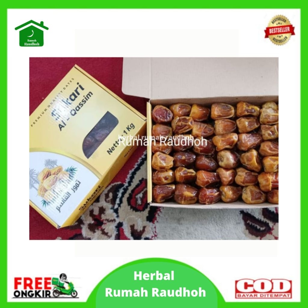 

KURMA SUKARI AL QASSIM PREMIUM 1 KG - KURMA ASLI MADINAH