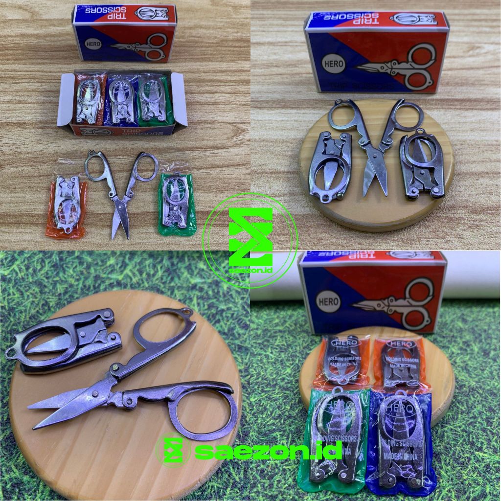 GUNTING KECIL LIPAT STAINLESS TAJAM / GUNTING LIPAT STAINLESS / TRIP SCISSORS / GUNTING LIPAT KECIL