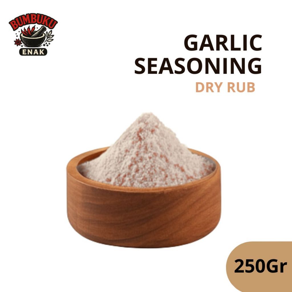 

Garlic Seasoning Non MSG 250GR (DRY RUB) – Bumbu Tabur Rasa Bawang Putih Tanpa Penyedap, Cocok untuk Camilan & F&B Sehat