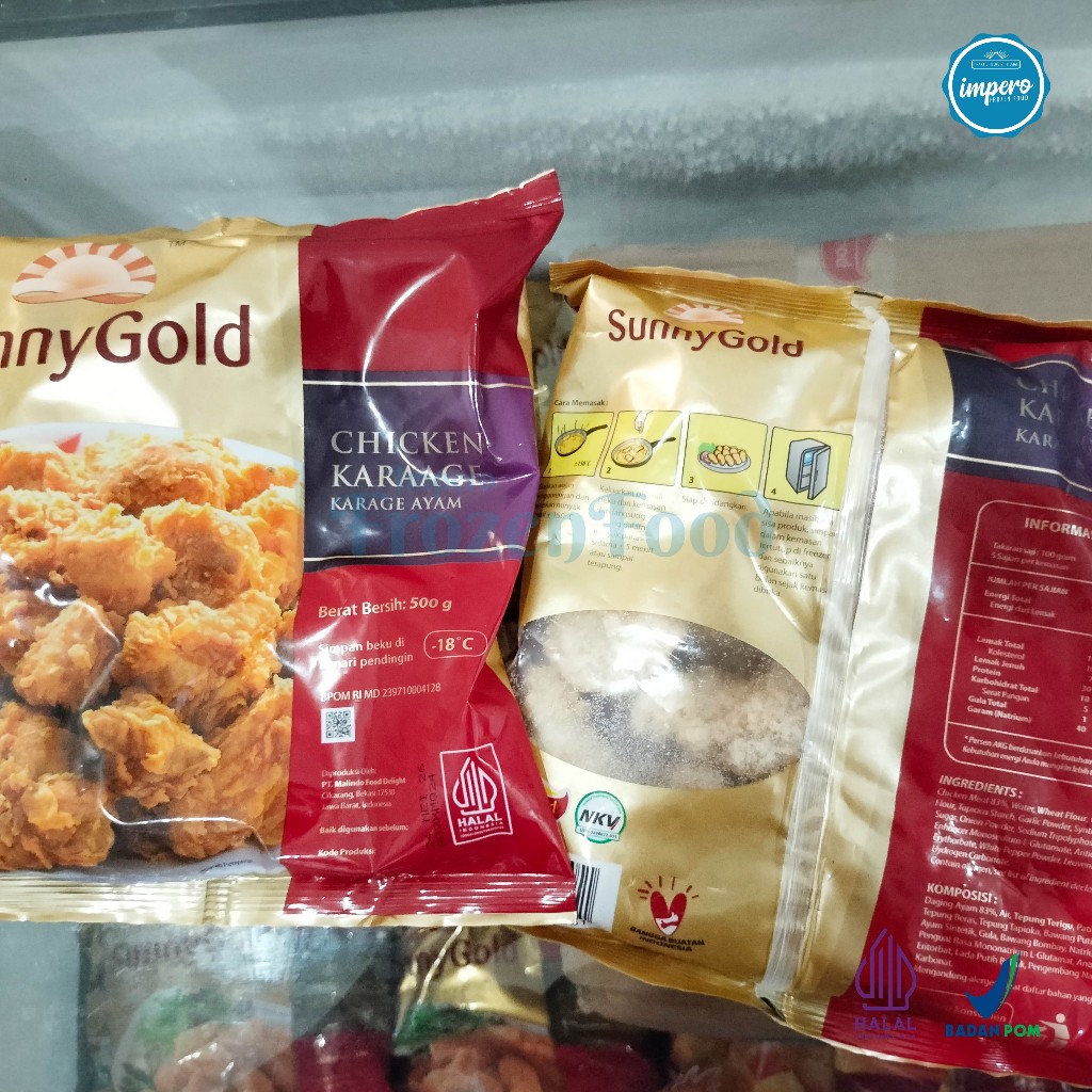 

Sunny Gold Chicken Karage 500gr Halal